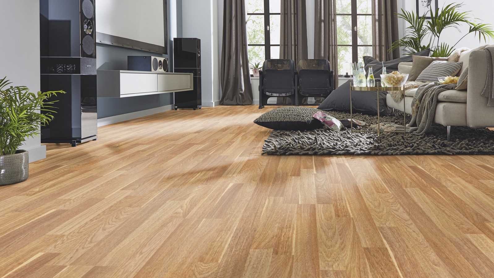 Piso Flotante Kronotex Dynamic - 8mm AC4 - ROBLE ACHAT - D2304 - Imagen 6