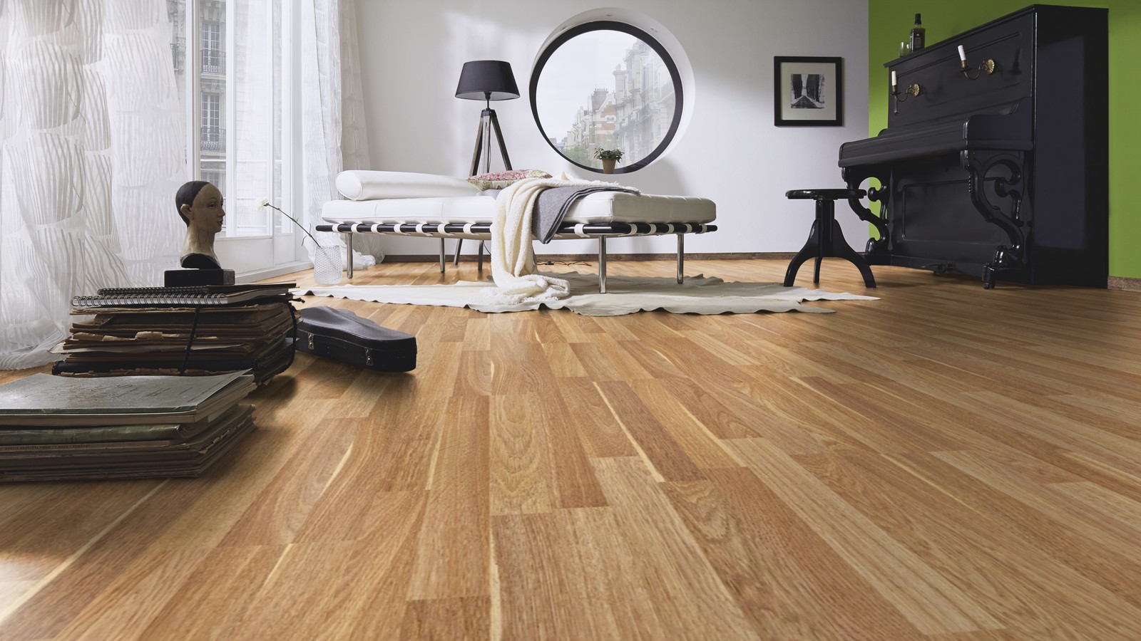 Piso Flotante Kronotex Dynamic - 8mm AC4 - ROBLE ACHAT - D2304 - Imagen 3