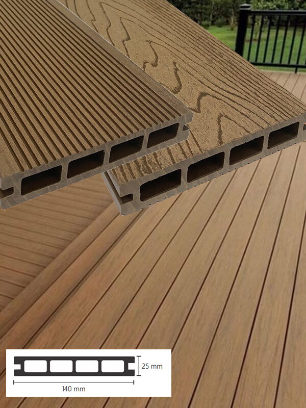 Deck WPC Coleccion Noble - Roble Natural (T405) - 25mm