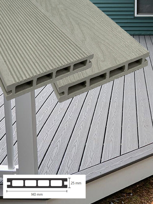 Deck WPC Coleccion Noble - Roble Gris (T602) - 25mm