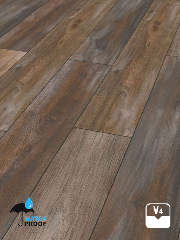 Piso Flotante Waterproof - Kronotex ROOMS 12mm/AC5 - R1216 - Camelot Oak