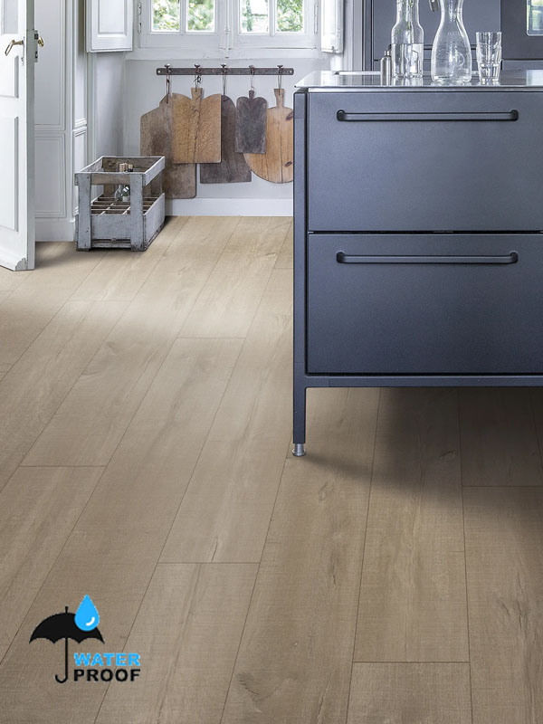Piso Flotante QuickStep 8mm/AC4 c/Bisel - 3676 - Roble Claro Aserrado