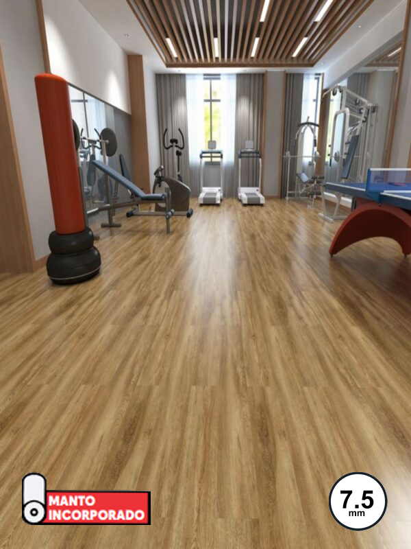 Piso Flotante Vinilico - Aqua Blue ROBUSTO SPC 7.5mm/0.5 - Kansas