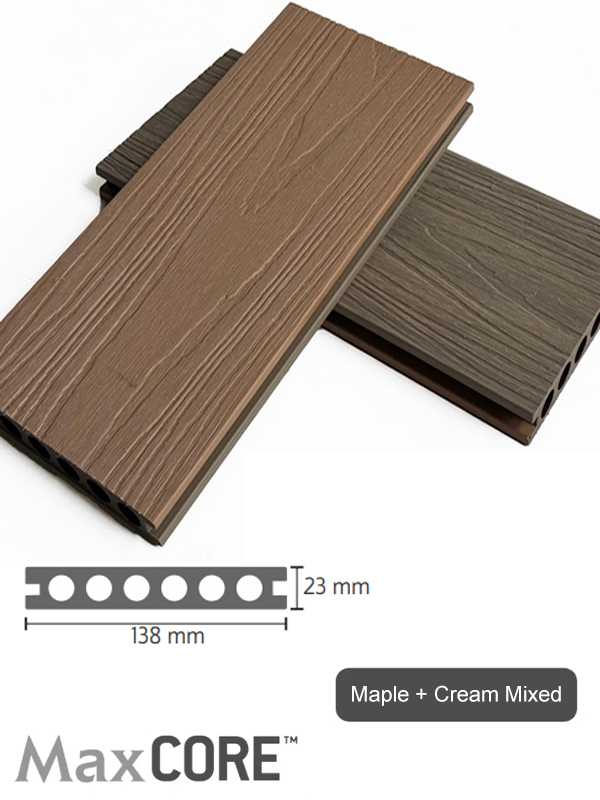 Deck WPC Coleccion REVERSIBLE - Maple + Cream Mixed