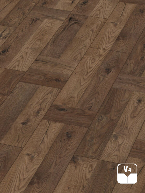Piso Flotante Kronotex Exquisit Ancho - 8mm AC4 - ROBLE DUNKEL PALAST - D4767