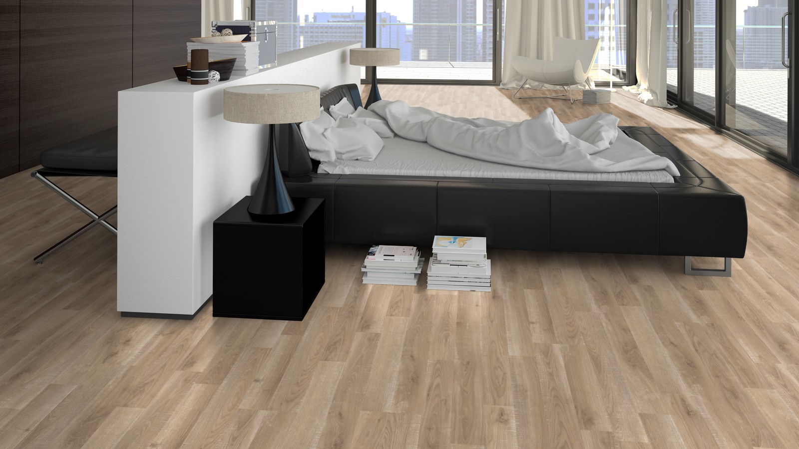 Piso Flotante Kronotex Dynamic - 8mm AC4 - ROBLE CUTTER - D2450 - Imagen 6
