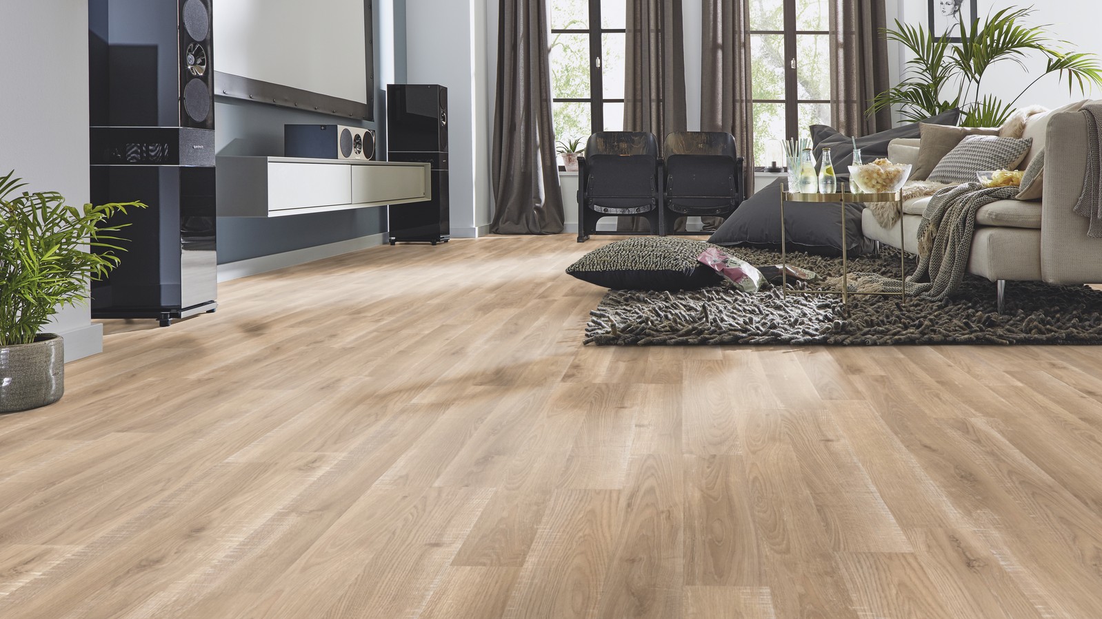 Piso Flotante Kronotex Dynamic - 8mm AC4 - ROBLE CUTTER - D2450 - Imagen 3