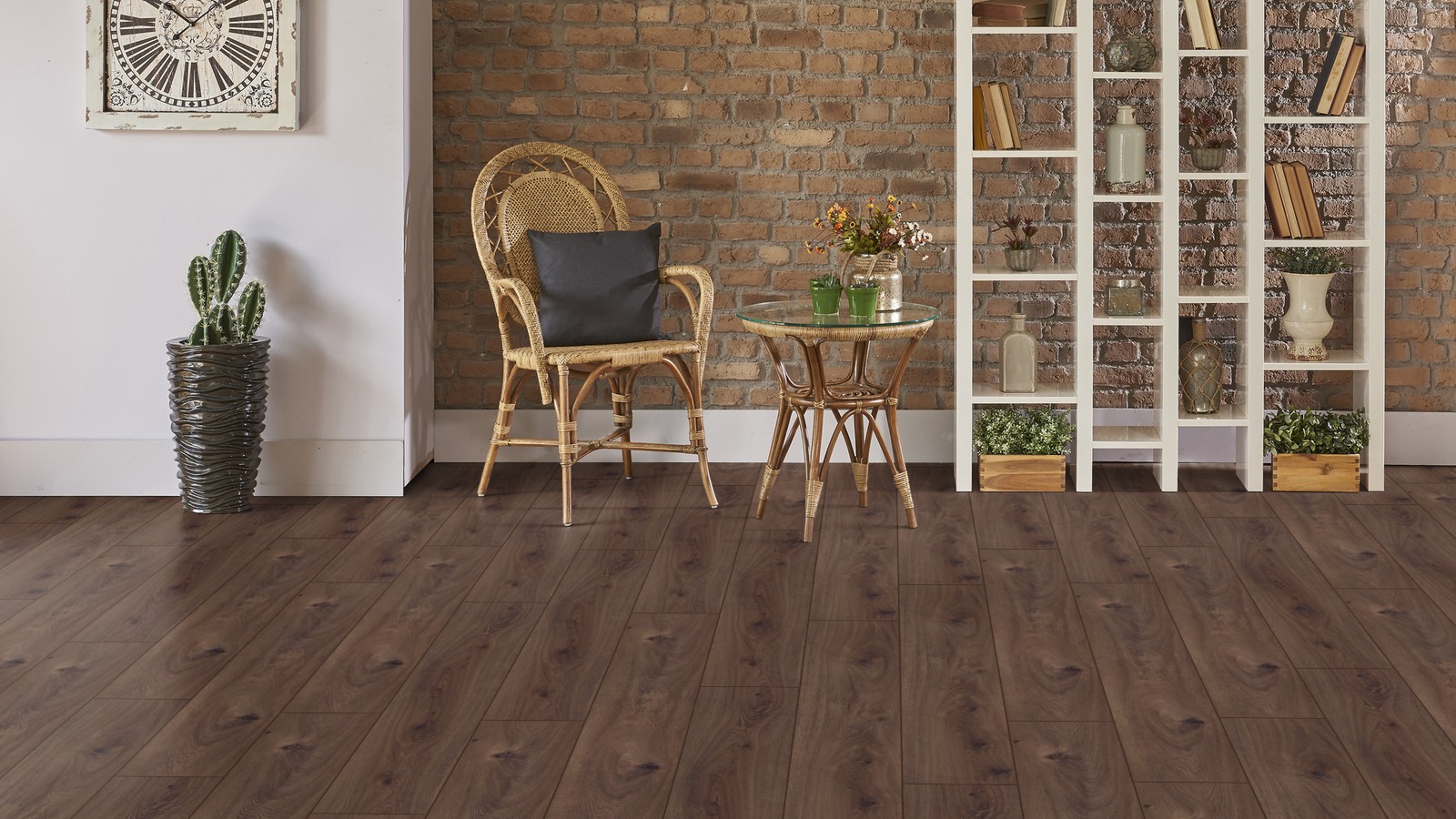 Piso Flotante Kronotex Exquisit - 8mm AC4 - PRESTIGE OAK DARK - D4168 - Imagen 4