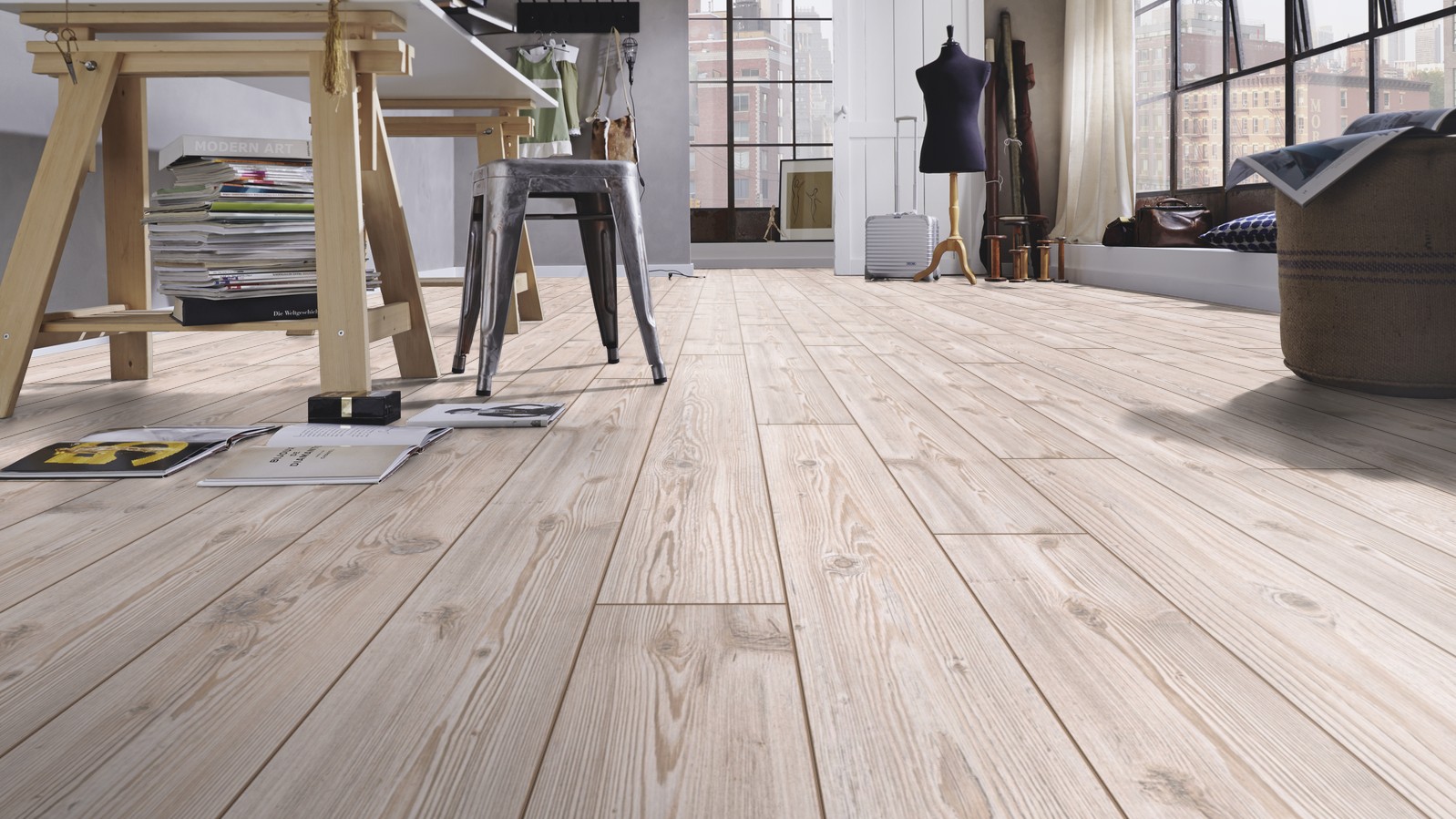Piso Flotante Kronotex Amazone - 10mm AC5 - ROBLE HARBOUR GREY - D3572 - Imagen 3