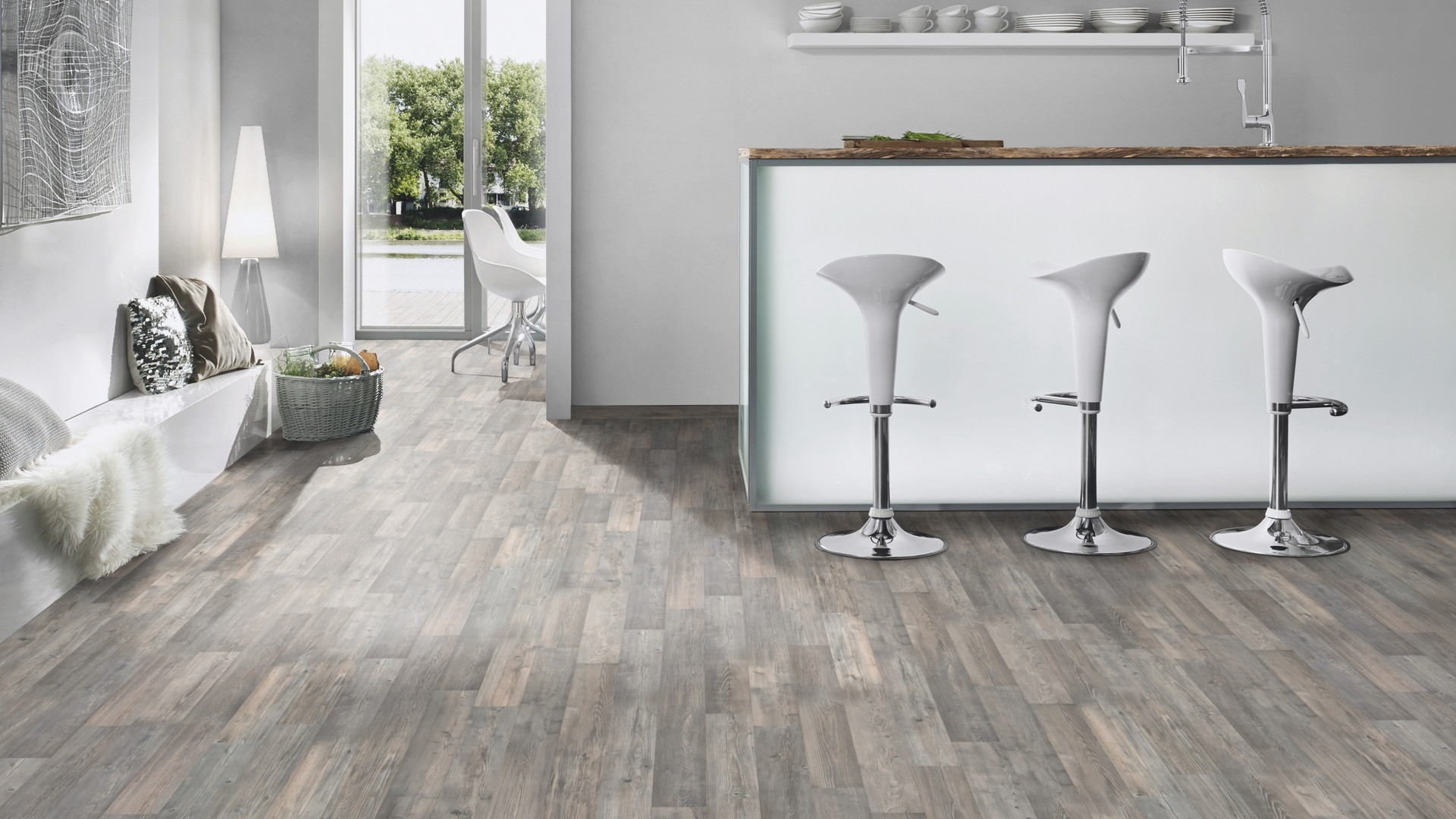 Piso Flotante Krono Original Kronofix - 7mm AC3 - PINE GRIS ANTIQUE - D8812 - Imagen 6