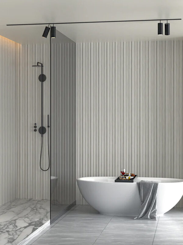 Revestimiento Pared Interior EPS Macizo Gris Onix