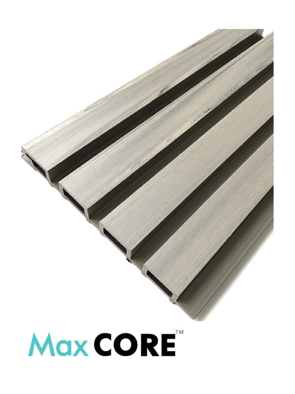 Revestimiento vertical de exterior en WPC - Gris