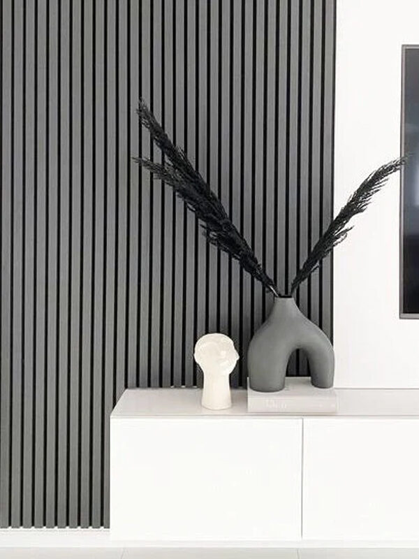 Revestimiento MaxCore Vertical Interior Laqueado Gris Urbano