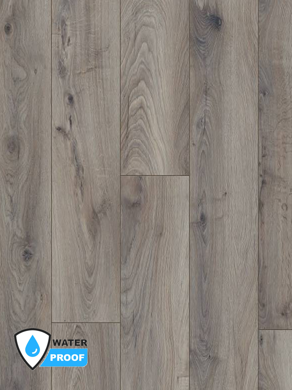 Piso Flotante Waterproof - BinylPro ORCA LONG 8mm/AC5 - 8mm/AC5 - K287- Steelworks Oak