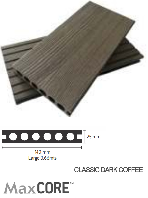 Deck WPC Coleccion EUROPEA - Dark Coffe